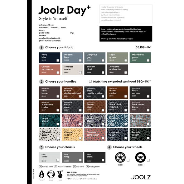 JOOLZ DAY+ TAILOR „STYLE IT YOURSELF“ - DVOJKOMBINACE - KOČÁRKY A PŘÍSLUŠENSTVÍ