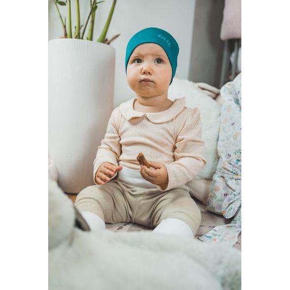 ENIE BABY DĚTSKÁ ČEPICE BAMBOO 12-18M PETROLEJOVÁ - ČEPIČKY A KLOBOUČKY - PRO DĚTI
