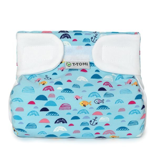 T-TOMI ORTOPEDICKÉ ABDUKČNÍ KALHOTKY - SUCHÝ ZIP BLUE SEA (5-9KG) - PLENKOVÉ KALHOTKY - PŘEBALOVÁNÍ