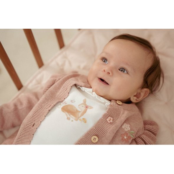 LITTLE DUTCH KARDIGAN PLETENÝ FAIRY PINK VEL. 68 - KABÁTKY, MIKINKY - PRO DĚTI