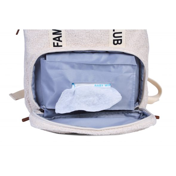 CHILDHOME PŘEBALOVACÍ BATOH FAMILY CLUB SIGNATURE TEDDY OFF WHITE - PŘEBALOVACÍ BATOHY - KOČÁRKY A PŘÍSLUŠENSTVÍ