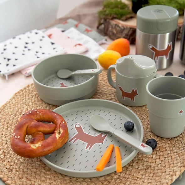 LÄSSIG DISH SET PP/CELLULOSE LITTLE FOREST RABBIT - MISKY, TALÍŘKY A PODLOŽKY - KRMENÍ