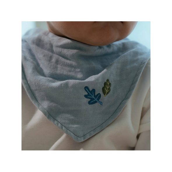 LITTLE DUTCH BRYNDÁČEK BANDANA 2 KS PURE DENIM BLUE - BRYNDÁKY - KRMENÍ