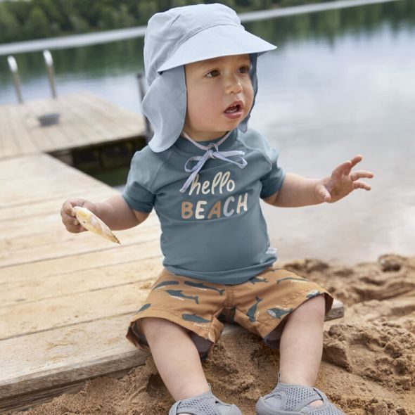 LÄSSIG SPLASH SUN PROTECTION FLAP HAT LIGHT PINK 19-36M - ČEPIČKY A KLOBOUČKY - PRO DĚTI