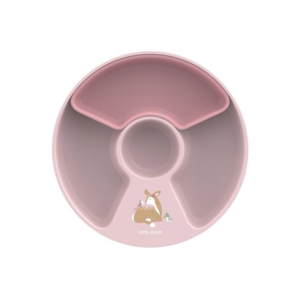 LITTLE DUTCH DĚTSKÝ TALÍŘ DĚLENÝ FAIRY GARDEN - MISKY, TALÍŘKY A PODLOŽKY - KRMENÍ