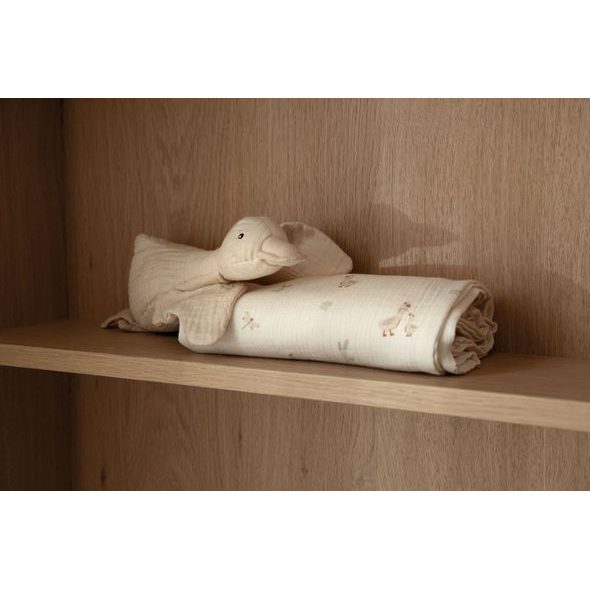 BEBE-JOU MUŠELÍNOVÁ PLENKA 110X110 CM DEAR GOOSE - ZAVINOVACÍ PLENY / OSUŠKY VELKÉ - PŘEBALOVÁNÍ