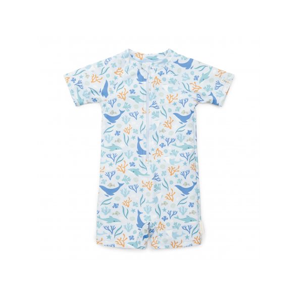 LITTLE DUTCH PLAVKY KRÁTKÝ RUKÁV OCEAN DREAMS BLUE VEL. 98/104 - KOJENECKÉ PLAVKY - KOUPÁNÍ A ZDRAVÍ