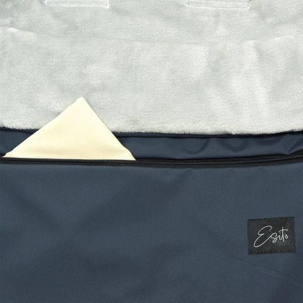 ESITO JARNÍ FUSAK DO KOČÁRKU SOFT MONO GREY - ŠEDÁ - FUSAKY DO KOČÁRKU - KOČÁRKY A PŘÍSLUŠENSTVÍ
