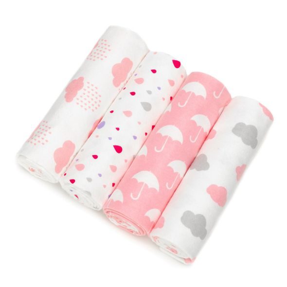 T-TOMI LÁTKOVÉ PLENY S POTISKEM 4KS - LÁTKOVÉ PLENY SKLÁDANÉ - PŘEBALOVÁNÍ