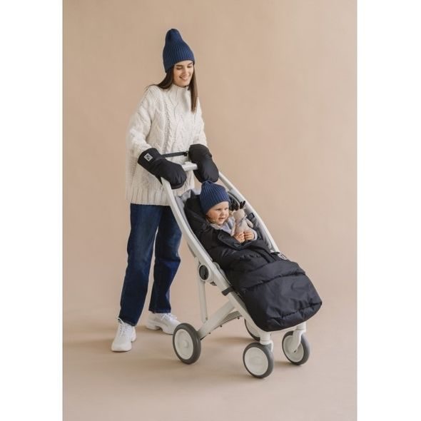 LEOKID RUKAVICE NA KOČÁREK BLACK - RUKÁVNÍKY NA KOČÁREK - KOČÁRKY A PŘÍSLUŠENSTVÍ