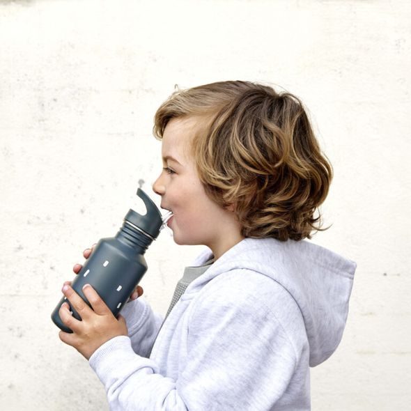 LÄSSIG BOTTLE STAINLESS STEEL HAPPY PRINTS MIDNIGHT BLUE - TERMOOBALY A TERMOSKY - KRMENÍ