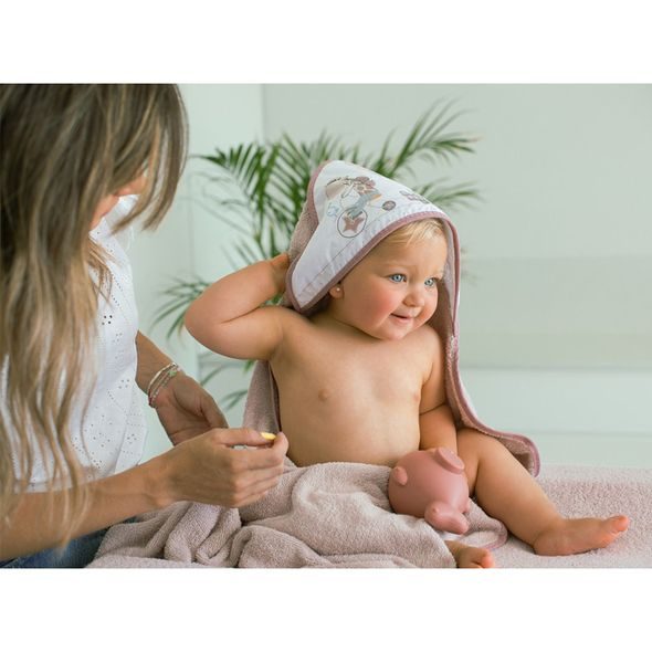 INTERBABY OSUŠKA FROTÉ ZVÍŘÁTKA - RŮŽOVÁ - OSUŠKY A DĚTSKÉ ŽUPANY - KOUPÁNÍ A ZDRAVÍ