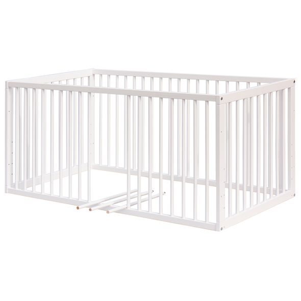 SCARLETT DĚTSKÁ POSTÝLKA SCARLETT KOMBI - BÍLÁ (BUK) - VYNDAVACÍ PŘÍČKY - 140 X 70 CM - DŘEVĚNÉ POSTÝLKY - SPINKÁNÍ