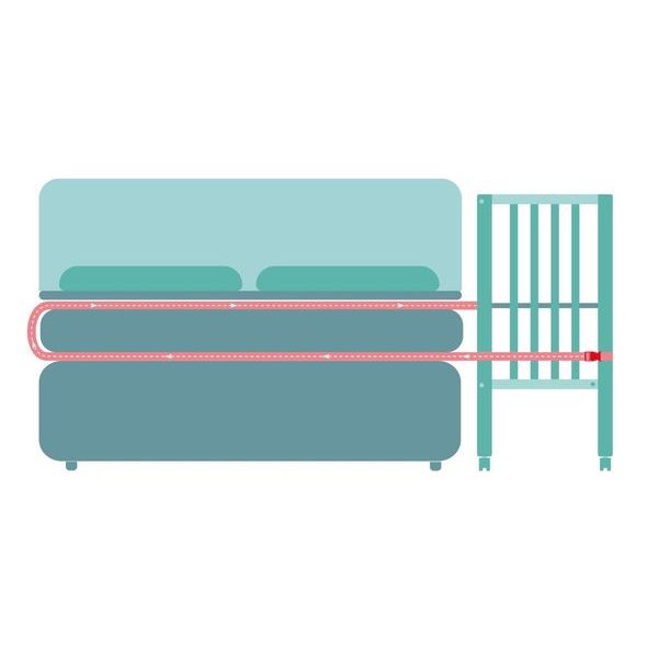 FILLIKID PŘÍSTAVNÁ POSTÝLKA COCON PLUS WHITE - K RODIČOVSKÉ POSTELI - SPINKÁNÍ