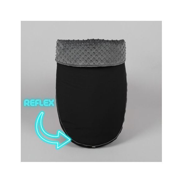 NÁNOŽNÍK ČERNÝ + TMAVÁ ŠEDÁ REFLEX - NÁNOŽNÍKY - KOČÁRKY A PŘÍSLUŠENSTVÍ