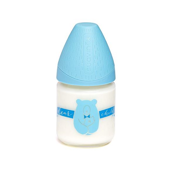 SUAVINÉX SKLENĚNÁ ANATOMICKÁ LÁHEV MFL 120ML - KOJENECKÉ LAHVE - KRMENÍ