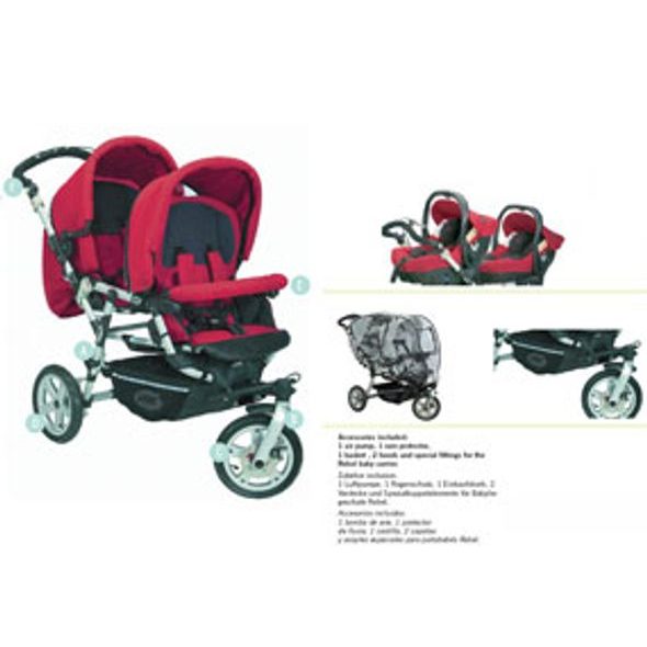 JANÉ POWER TWIN PRO 2009 - KOČÁRKY PRO DVOJČATA - KOČÁRKY A PŘÍSLUŠENSTVÍ