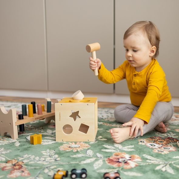 PETITE&MARS HRAČKA DŘEVĚNÁ TŘÍDÍCÍ GRAVITY WOOD OF MARS 12M+ - MOTORICKÉ A HRY - PRO DĚTI