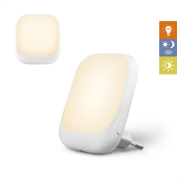 ZAZU SOCKET BÍLÉ - NOČNÍ SVĚTLO DO ZÁSUVKY SE SENZOREM SOUMRAKU - NOČNÍ SVĚTLA - SPINKÁNÍ