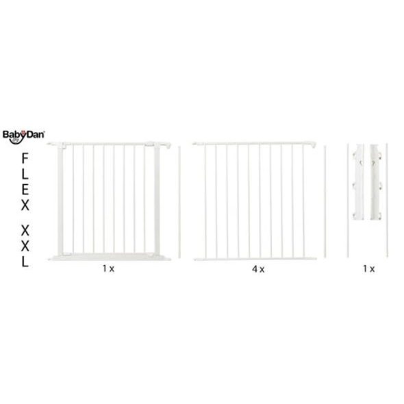 BABY DAN PROSTOROVÁ ZÁBRANA SUPREME OLAF XXX BÍLÁ 90-350 CM - BEZPEČNOST DĚTÍ V DOMÁCNOSTI - KOUPÁNÍ A ZDRAVÍ