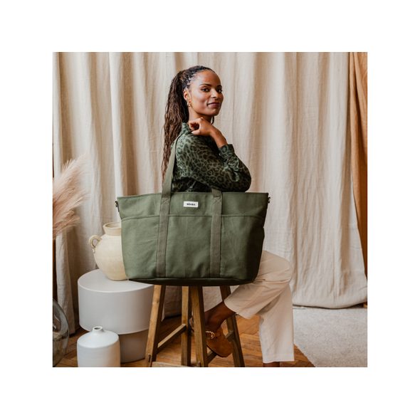 BEABA PŘEBALOVACÍ TAŠKA MADRID XXL SEAGRASS - PŘEBALOVACÍ TAŠKY - KOČÁRKY A PŘÍSLUŠENSTVÍ