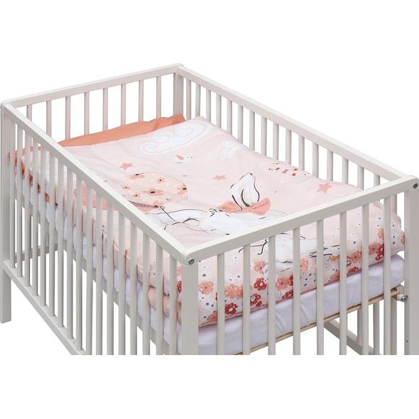 SCARLETT DĚTSKÁ POSTÝLKA S KOMPLETNÍ VÝBAVOU SCARLETT MALIA - 120 X 60 CM - DŘEVĚNÉ POSTÝLKY - SPINKÁNÍ