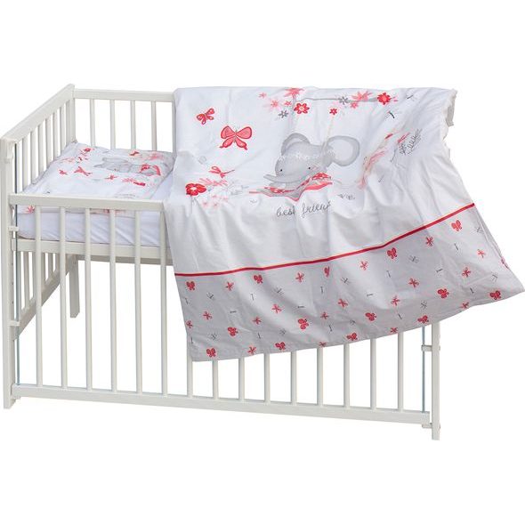 SCARLETT DĚTSKÁ POSTÝLKA S KOMPLETNÍ VÝBAVOU SCARLETT 120 X 60 CM - SOLY - DŘEVĚNÉ POSTÝLKY - SPINKÁNÍ