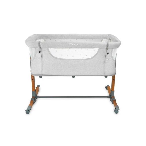 MOMI POSTÝLKA SMART BED 4V1 SVĚTLE ŠEDÁ - K RODIČOVSKÉ POSTELI - SPINKÁNÍ