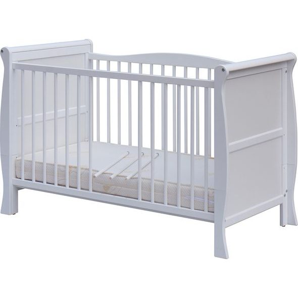 SCARLETT DĚTSKÁ POSTÝLKA SCARLETT MARINA - BÍLÁ (BOROVICE) - VYNDAVACÍ PŘÍČKY - 120 X 60 CM - DŘEVĚNÉ POSTÝLKY - SPINKÁNÍ