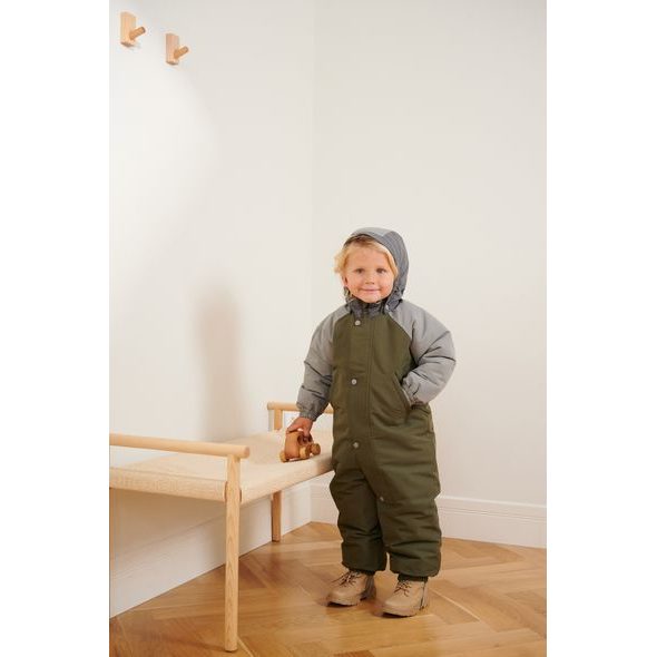 LEOKID ZIMNÍ KOMBINÉZA COLOR BLOCK GREEN SCAPE VEL. 18 - 24 MĚSÍCŮ (VEL. 86) - ZIMNÍ KOMBINÉZY - PRO DĚTI