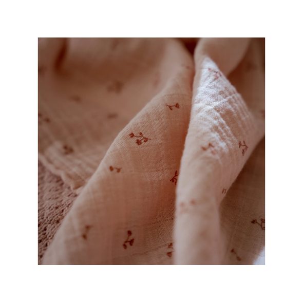 LITTLE DUTCH PLENA ZAVINOVACÍ 120X120 CM S POTISKEM PURE BLOSSOM - LÁTKOVÉ PLENY ALL IN ONE - PŘEBALOVÁNÍ