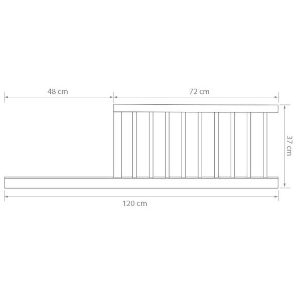 SCARLETT VÁLENDOVÁ BOČNICE KAMILA BÍLÁ - DŘEVĚNÉ POSTÝLKY - SPINKÁNÍ
