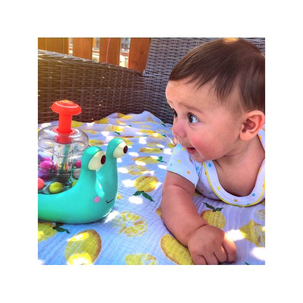 B-TOYS SVÍTICÍ ŠNEK S KULIČKAMI - AKTIVNÍ HRAČKY - PRO DĚTI