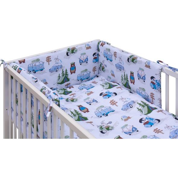 SCARLETT POSTÝLKA 120X60CM S KOMPLETNÍ VÝBAVOU FANY MODRÁ - DŘEVĚNÉ POSTÝLKY - SPINKÁNÍ