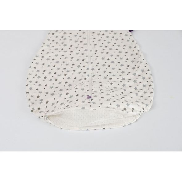 TRÄUMELAND LETNÍ SPACÍ PYTEL LIEBMICH TENCEL WEISS MIT GRAUEN STERNEN 60 CM - SPACÍ PYTLE - SPINKÁNÍ