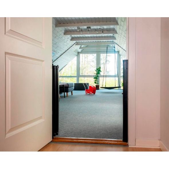 BABY DAN ZÁBRANA BABYDAN GUARD ME BLACK LAMELOVÁ 55-89CM SAMOSKLÁDACÍ - BEZPEČNOST DĚTÍ V DOMÁCNOSTI - KOUPÁNÍ A ZDRAVÍ