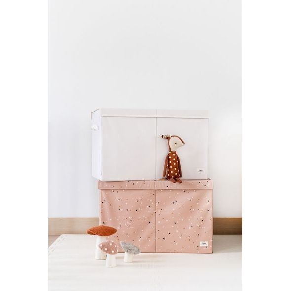 3 SPROUTS TRUHLA NA HRAČKY RECYCLED TERRAZZO/CLAY - BOXY NA HRAČKY - SPINKÁNÍ