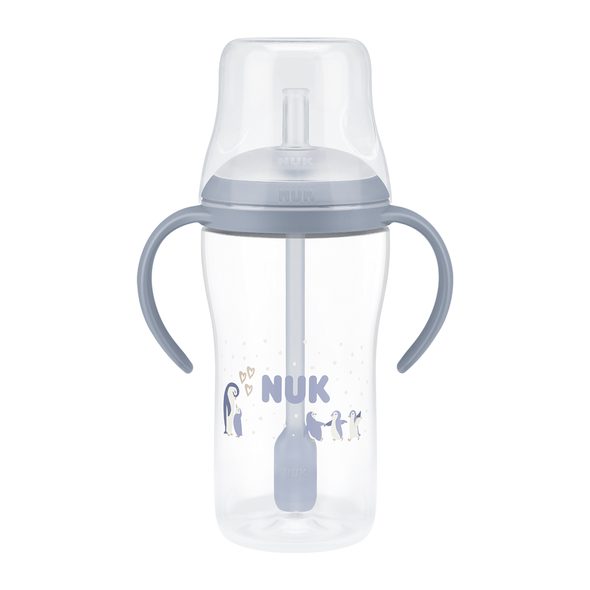 NUK PERFECT MATCH LAHVIČKA NA UČENÍ S BRČKEM PENGUIN 260 ML - KOJENECKÉ LAHVE - KRMENÍ