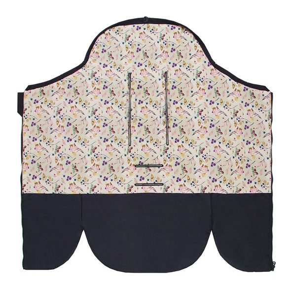 EMITEX FUSAK 2V1 COCOON SOFTSHELL BLACK + AUTUMN BERRIES - FUSAKY DO KOČÁRKU - KOČÁRKY A PŘÍSLUŠENSTVÍ