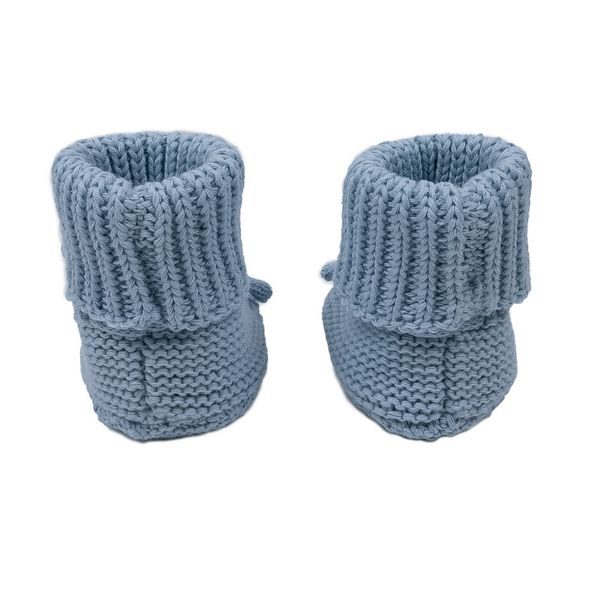 LODGER SLIPPER KNIT BLUE FOGG 0 - 6 MĚSÍCŮ - KOJENECKÉ CAPÁČKY - PRO DĚTI