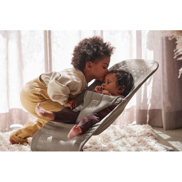 BABYBJÖRN LEHÁTKO BOUNCER BLISS GREY BEIGE MESH - LEHÁTKA A HOUPADLA - SPINKÁNÍ
