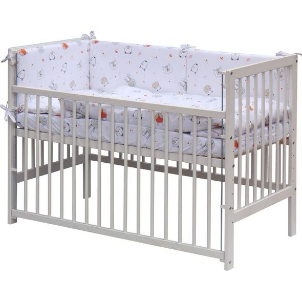 SCARLETT DĚTSKÁ POSTÝLKA S KOMPLETNÍ VÝBAVOU SCARLETT 120 X 60 CM - LABRA - DŘEVĚNÉ POSTÝLKY - SPINKÁNÍ