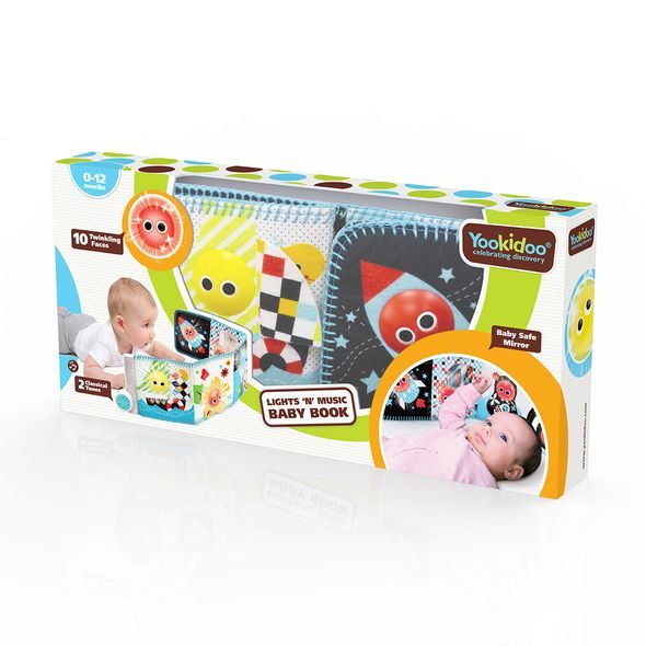 YOOKIDOO PRVNÍ KNIHA SE SVĚTLY A HUDBOU - KNÍŽKY PRO NEJMENŠÍ - PRO DĚTI