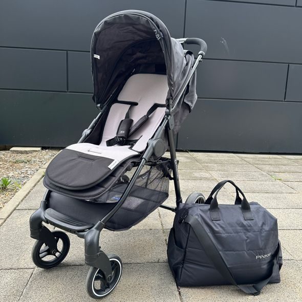 PINKIE PODLOŽKA DO KOČÁRKU LABEL GREY/BLACK - PODLOŽKY DO KOČÁRKU - KOČÁRKY A PŘÍSLUŠENSTVÍ