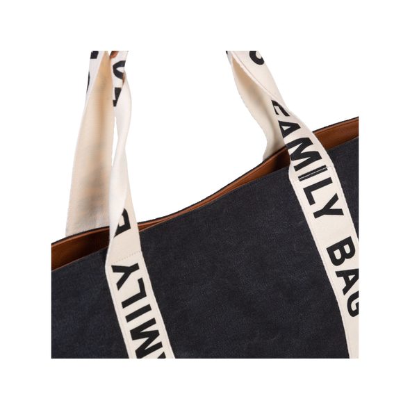 CHILDHOME CESTOVNÍ TAŠKA FAMILY BAG CANVAS BLACK - CESTOVNÍ TAŠKY NA KOČÁREK - KOČÁRKY A PŘÍSLUŠENSTVÍ
