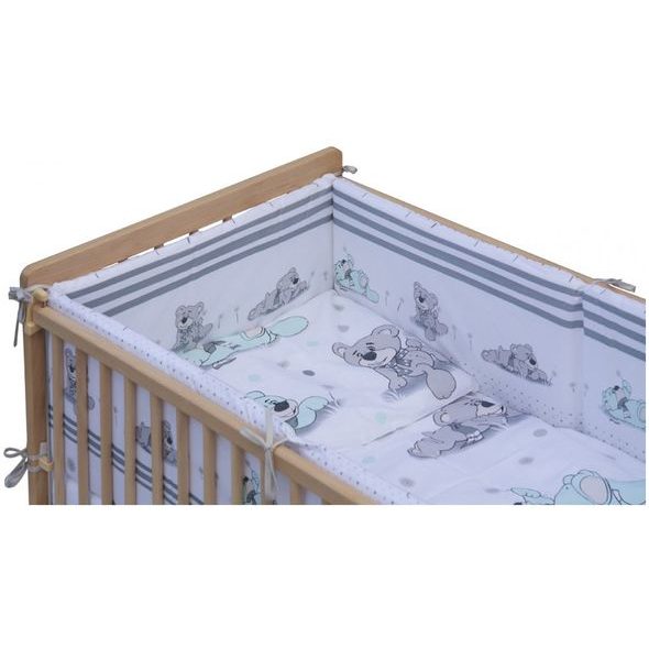 SCARLETT SOUPRAVA DO POSTÝLKY 10-DÍLNÁ PATRIK TYRKYSOVÁ 100X135CM - POVLEČENÍ DO POSTÝLKY - SPINKÁNÍ