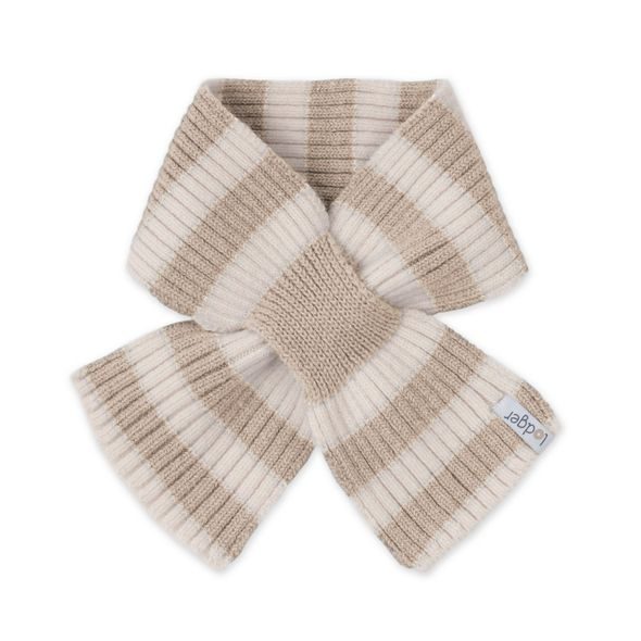 LODGER ŠÁLA STRIPE MERINO BEIGE - RUKAVIČKY, ŠÁTKY, NÁKRČNÍKY - PRO DĚTI