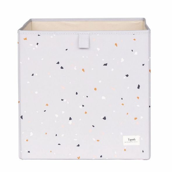 3 SPROUTS ÚLOŽNÝ BOX RECYCLED TERRAZZO/LIGHT GRAY - BOXY NA HRAČKY - SPINKÁNÍ