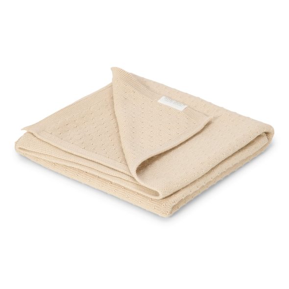 LITTLE DUTCH DEKA PLETENÁ 70X100 CM PURE SOFT BEIGE - DĚTSKÉ DEKY PRO MIMINKA - SPINKÁNÍ