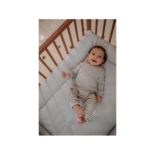 LITTLE DUTCH OVERAL STONE BLUE STRIPE VEL. 56 - OVERALY - PRO DĚTI